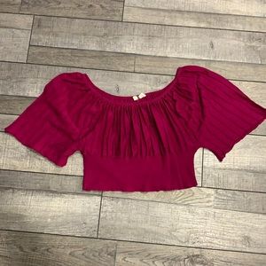 Magenta Crop Top